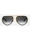 Dita Mach-xblack Glass-matte Yellow In Black Glass Matte Yello