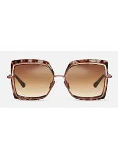 Dita Dts503/58/02 Narcissus Sunglasses In Brown