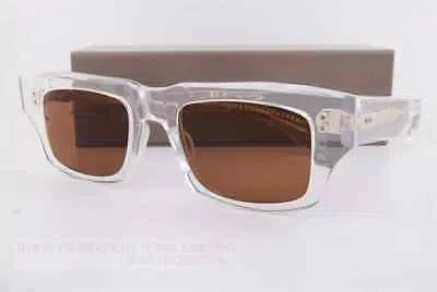 Pre-owned Dita Dts727-a-02 Cosmohacker Crystal Clear Brown Sunglasses
