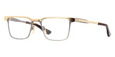 Pre-owned Dita Dtx137-a-03-z Senator-three White Gold - Antique Silver Eyeglasses In Clear Lens