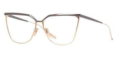 Pre-owned Dita Dtx140-a-03-z Ravitte Black Ruthenium - White Gold Eyeglasses In Clear Lens