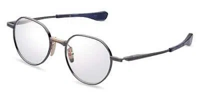 Pre-owned Dita Dtx150-a-02 Vers-one Antique Silver - White Gold Eyeglasses In Clear Lens