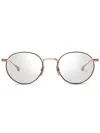 Dita Dtx168/a/02 Journey/two Eyewear In Brushed White Gold_mahoga