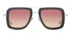 Dita Dubsignal - Raw Titanium / Matte Black Sunglasses In Black/silver