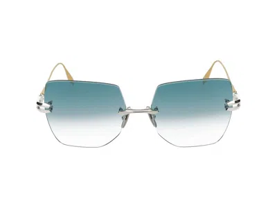 Dita Embra Sunglasses In Silver