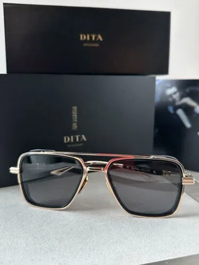 Pre-owned Dita Epiluxury Limited Edition Eplx.8 Des008-a-03 Rose Gold Black Iron Polarized In Gray