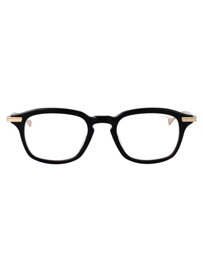 Dita Eyewear - Gold Sand Metal/acetate Glasses In Black