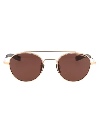 Dita Eyewear 0 White Gold / Brown Polar Acetate/metal Sunglasses