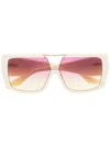 Dita Eyewear Abrux Square-frame Sunglasses In 中性色