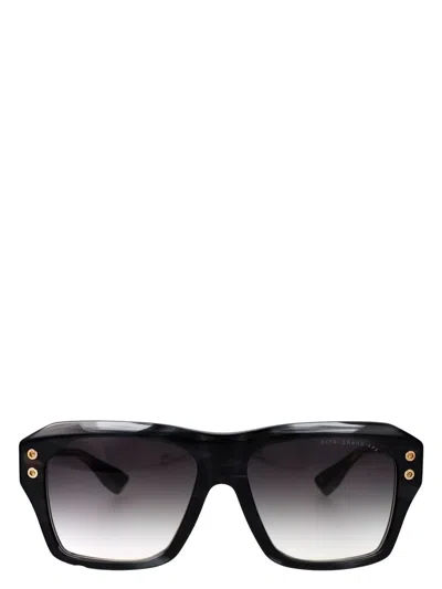 Dita Eyewear Acetate Ink Swirl Sunglasses In Yellow