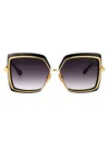 Dita Eyewear Oversized Square Sunglasses In Black