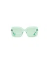Dita Eyewear Adabrah Oversize-frame Sunglasses In Green