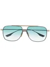 Dita Eyewear Alkamx Pilot-frame Sunglasses In Black