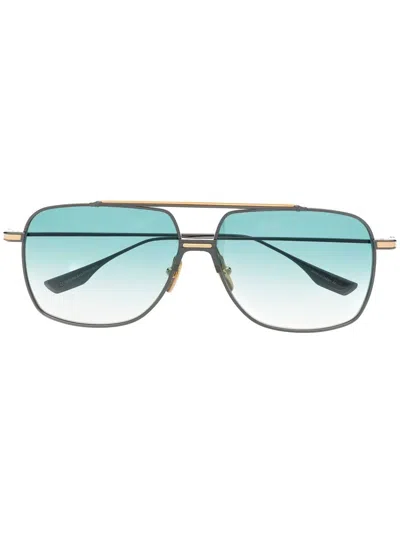 Dita Eyewear Alkamx Pilot-frame Sunglasses In Black
