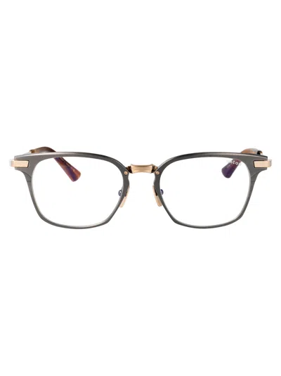 Dita Eyewear Antique Silver - Antique White Gold W/ Clear Metal Glasses In Gray