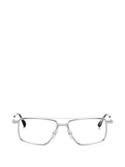 Dita Eyewear Arteka Geometric-frame Glasses In Silver