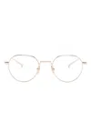 Dita Eyewear Artoa 82 Round-frame Glasses In Gold