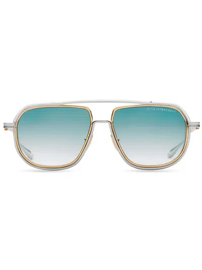 Dita Eyewear Aviator Sunglasses In Silver