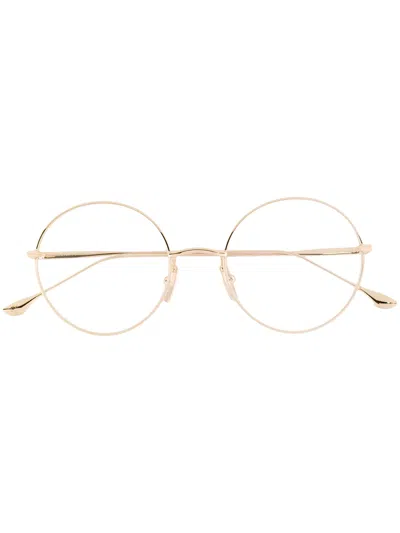 Dita Eyewear Beleiver Round Glasses In Metallic
