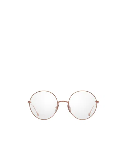 Dita Eyewear Believer Round Frame Glasses In White
