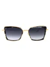 Dita Eyewear Black Haze - Yellow Gold W/ Dark Grey To Clear Gradient Acetate+metal Sunglasses