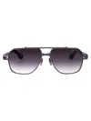 Dita Eyewear Black Iron - Black Palladium W/ Dark Grey To Clear Gradient Metal Sunglasses In Neutral