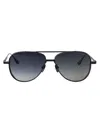 Dita Eyewear Black Iron - Matte Black W Black To Clear Gradient Polarized Titanium Sunglasses In Gray