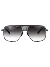 Dita Eyewear Black Iron W/ Dark Grey To Clear Gradient Metal Sunglasses In Gray