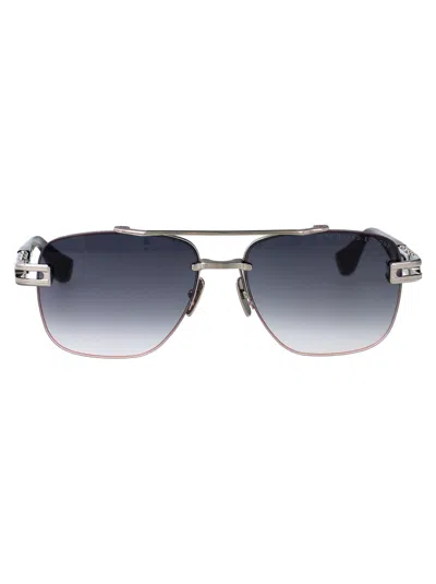 Dita Eyewear Black Palladium Metal Sunglasses In Gray