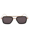 Dita Flight.006 Sunglasses In Black-rose Gold