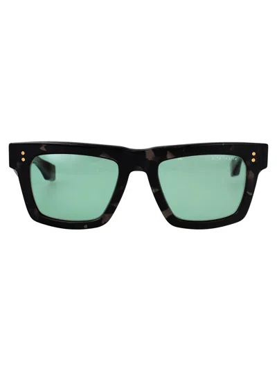 Dita Eyewear Black Tortoise W/ Vintage Green Acetate Sunglasses In Neutral