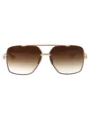 Dita Eyewear Brushed White Gold - Capuccino W/brown To Clear Gradient Metal Sunglasses