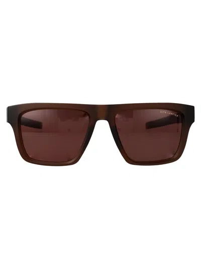 Dita Eyewear Copperhead Brown Plastic Sunglasses In Orange
