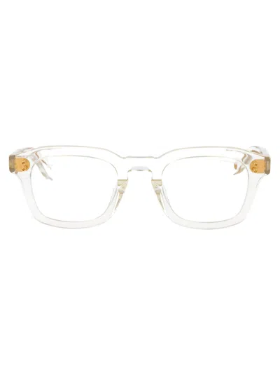 Dita Eyewear Crystal Acetate Glasses In White