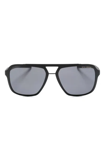 Dita Eyewear Dls-415 Navigator-frame Sunglasses In Black