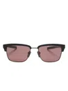 Dita Eyewear Dls-416 Rectangle-frame Sunglasses In Black
