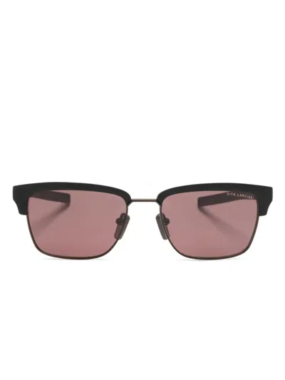 Dita Eyewear Dls-416 Rectangle-frame Sunglasses In Black
