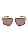 Dita Eyewear Dls-422 Pilot-frame Sunglasses In Brown