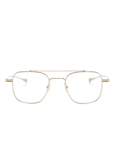 Dita Eyewear Dlx118 Pilot-frame Glasses In Gold
