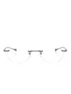 Dita Eyewear Dlx121 Rimless Glasses In Grey