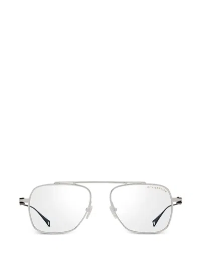 Dita Eyewear Double-bridge Frame Glasses In White