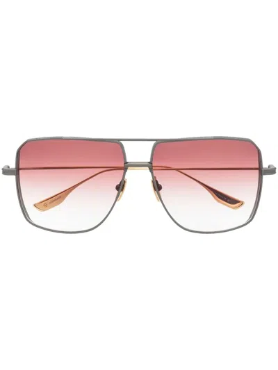 Dita Eyewear Dub System Oversized Sunglasses In Grey