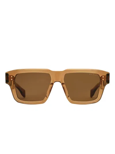 Dita Eyewear Eliux Square-frame Sunglasses In Brown