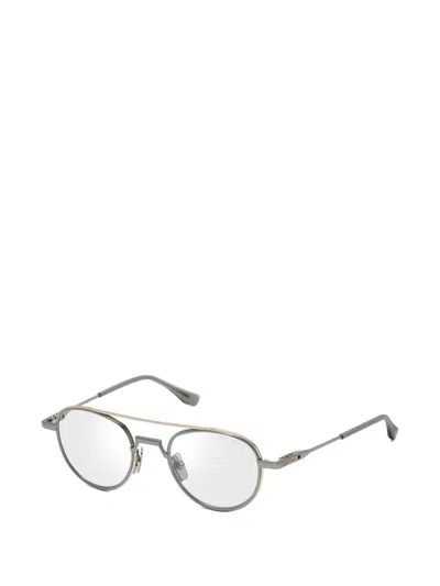 Dita Eyewear Ethyx Round-frame Glasses In Gray