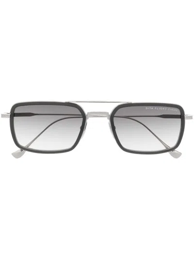 Dita Eyewear Flight 008 Pilot-frame Sunglasses In Grey