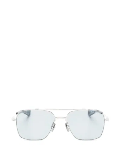 Dita Eyewear Flight Seven Pilot-frame Sunglasses In Silver