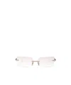 Dita Eyewear Geometric Flat Mirror In White