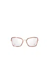 Dita Eyewear Geometric Frame Plano Lens In Pink