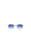 Dita Eyewear Geometric Frame Sunglasses In White