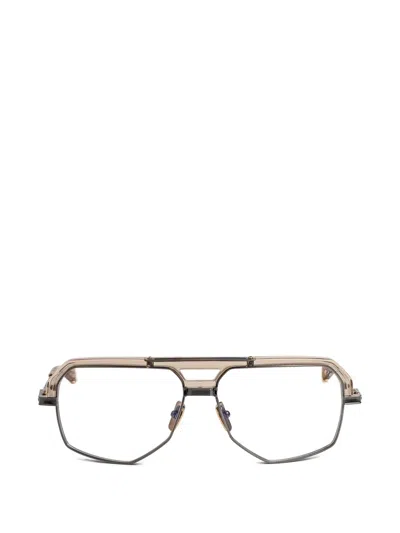 Dita Eyewear Geometric-frame Glasses In Gray